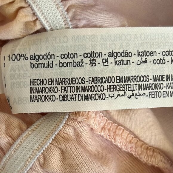 ZARA Tie-Dye Puff Sleeve Blouse M Pink Yellow Boho Peasant Top Bloggers Fave - Picture 9 of 9